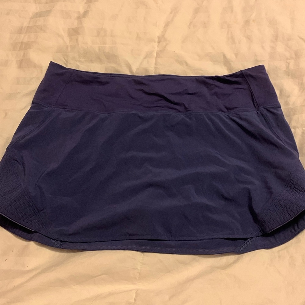 Lululemon size 8 women’s tennis skirt purple drawstring waist